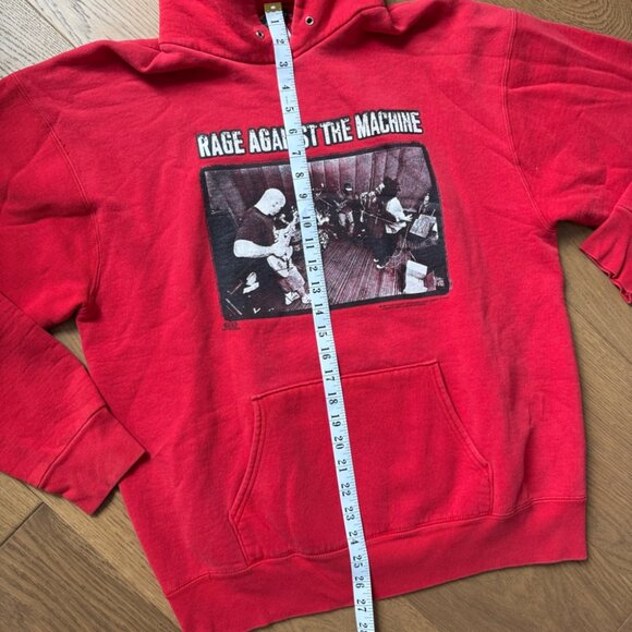 Rage Against The Machine - 1997 Vintage Artimonde Hoodie - Size L - Red - Picture 9 of 9